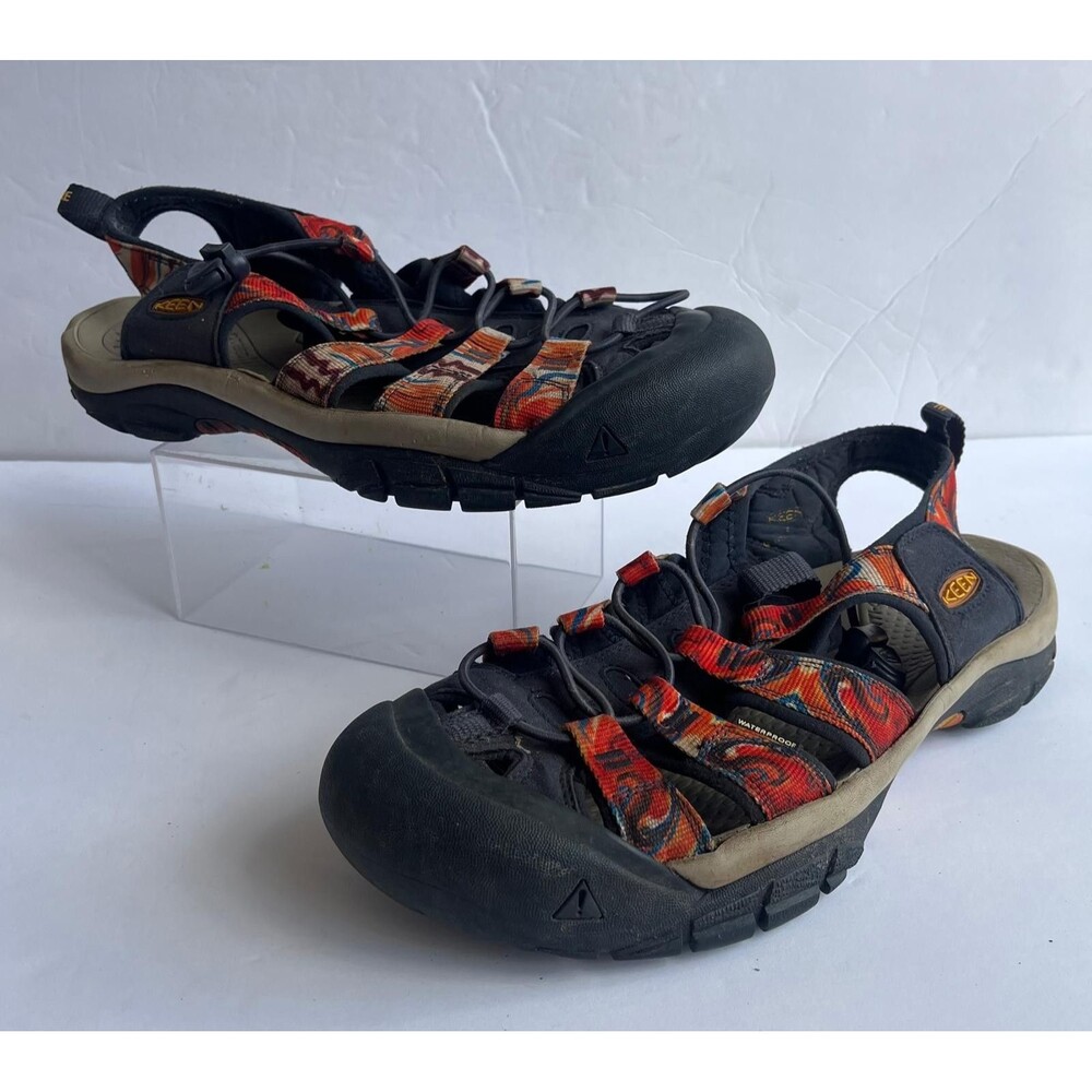 KEEN Newport Retro Waterproof Sandals Men’s US 10 Orange Multicolor
